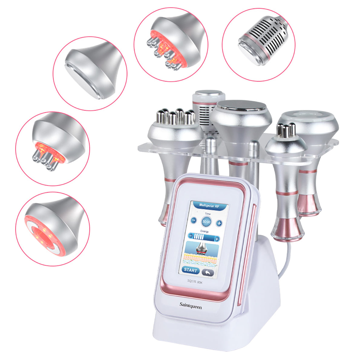 Máy cavitation siêu âm 80K & RF SQ176B Pro 5 trong 1 Hình sản phẩm chính
