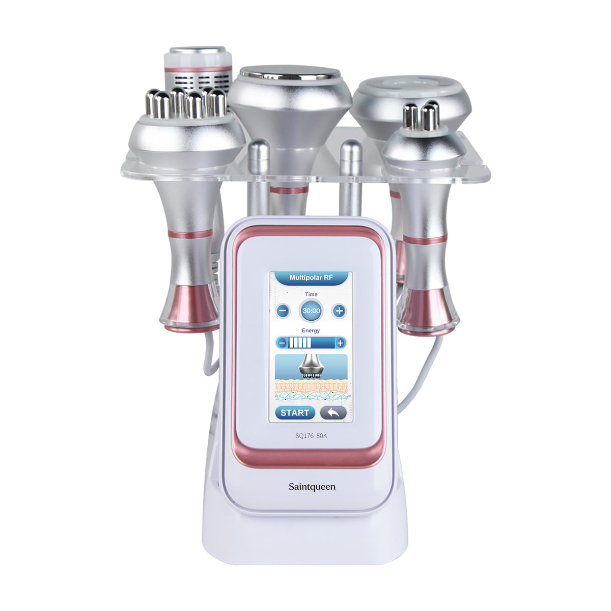 Máy cavitation 80K SQ176B Pro 5 trong 1 cùng các phụ kiện đi kèm