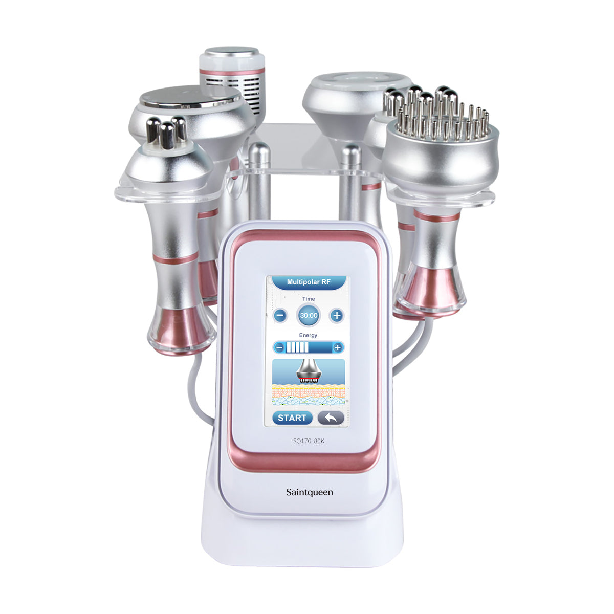 Máy cavitation 80K SQ176C Pro 6 trong 1 cùng các phụ kiện đi kèm