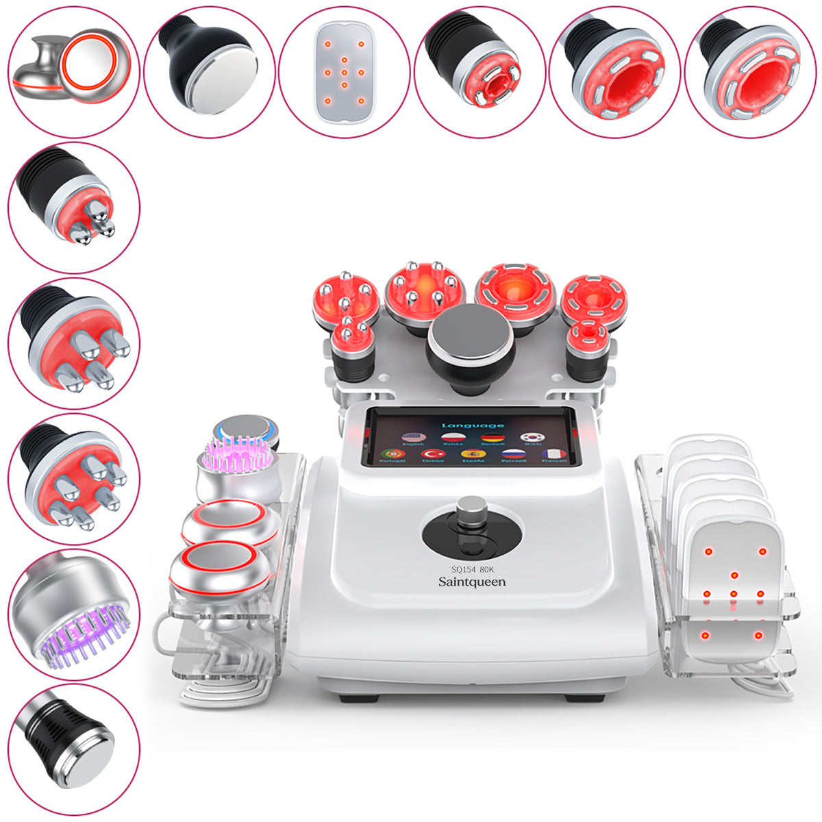 Máy cavitation siêu âm 80K & RF SQ154A Max 11 trong 1 với tấm laser Hình sản phẩm chính