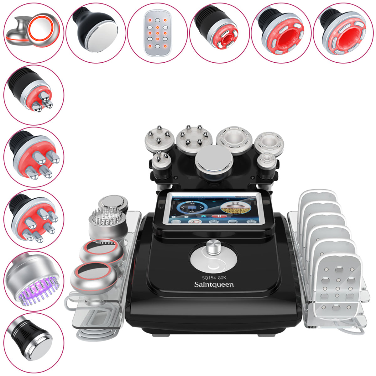 Máy cavitation siêu âm 80K & RF SQ154D Max 11 trong 1 với tấm laser + vi dòng Hình sản phẩm chính