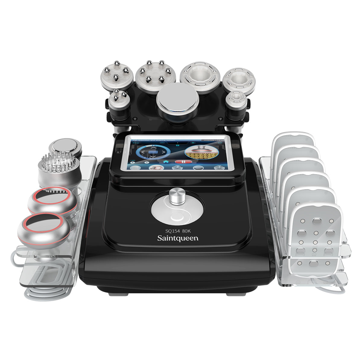 Máy cavitation siêu âm 80K & RF SQ154D Max 11 trong 1 với tấm laser + vi dòng