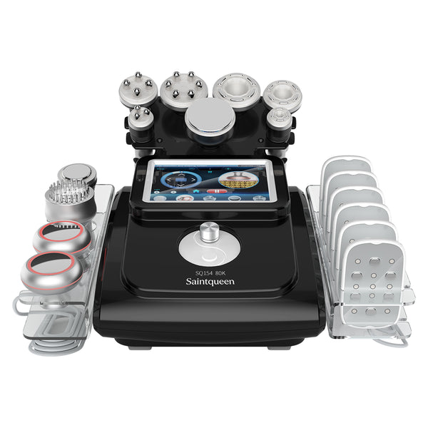 Máy cavitation siêu âm 80K & RF SQ154D Max 11 trong 1 với tấm laser + vi dòng