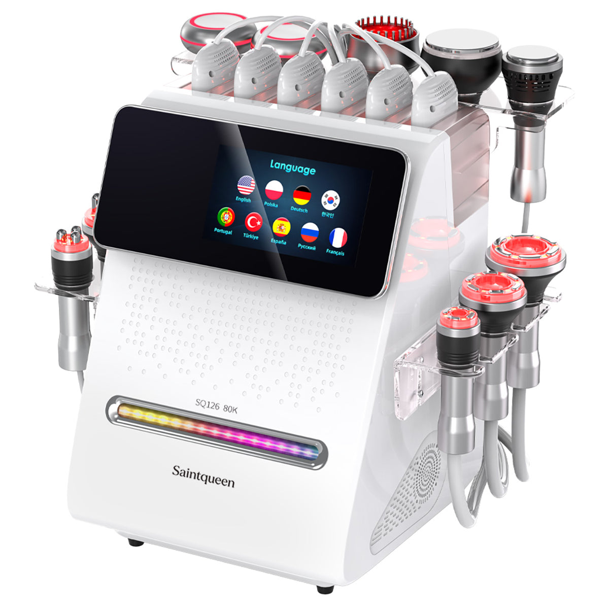 Máy cavitation siêu âm 80K & RF SQ126B Max 11 trong 1 với tấm laser + vi dòng