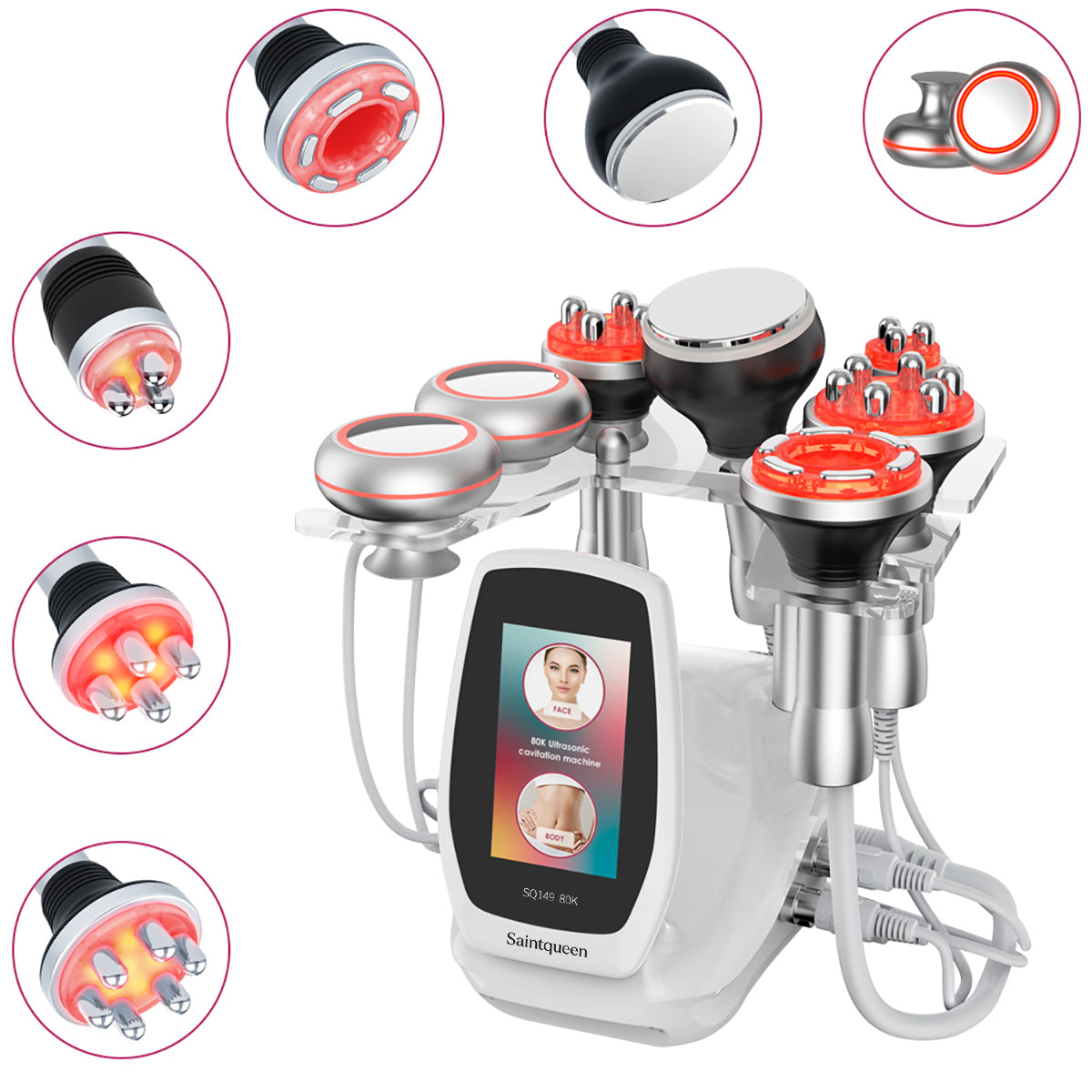 Máy cavitation siêu âm 80K, RF & EMS SQ149 Pro 6 trong 1 Hình sản phẩm chính