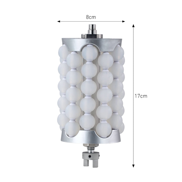 Máy con lăn cầu SQ160A với nén xoay 360°, rung vi mô & ánh sáng LED cho mặt và cơ thể
