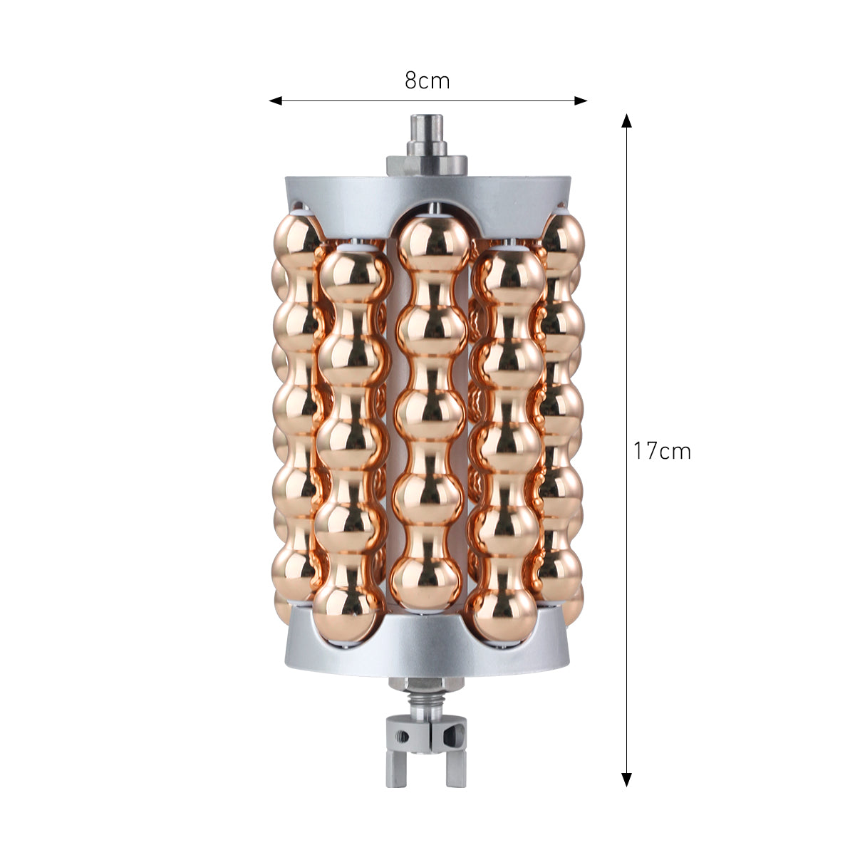 Máy con lăn cầu SQ160A với nén xoay 360°, rung vi mô & ánh sáng LED cho mặt và cơ thể