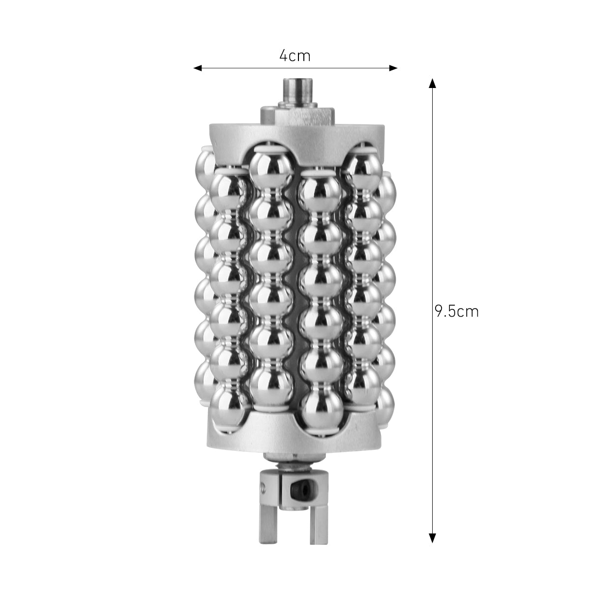 Máy con lăn cầu SQ160A với nén xoay 360°, rung vi mô & ánh sáng LED cho mặt và cơ thể