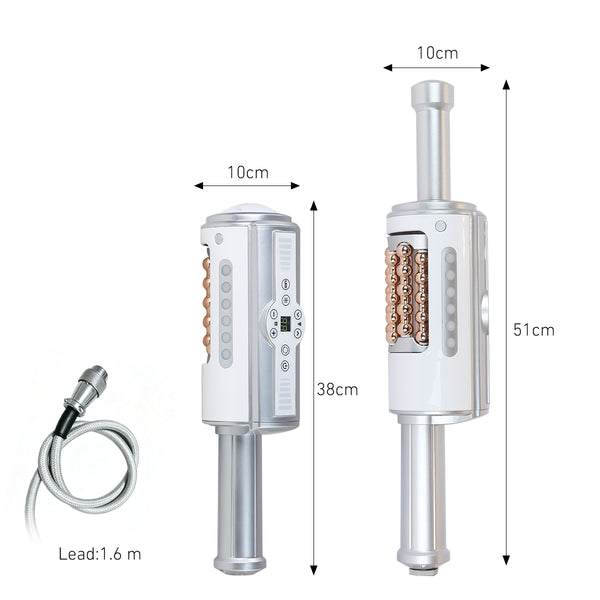 Máy con lăn cầu SQ160A với nén xoay 360°, rung vi mô & ánh sáng LED cho mặt và cơ thể