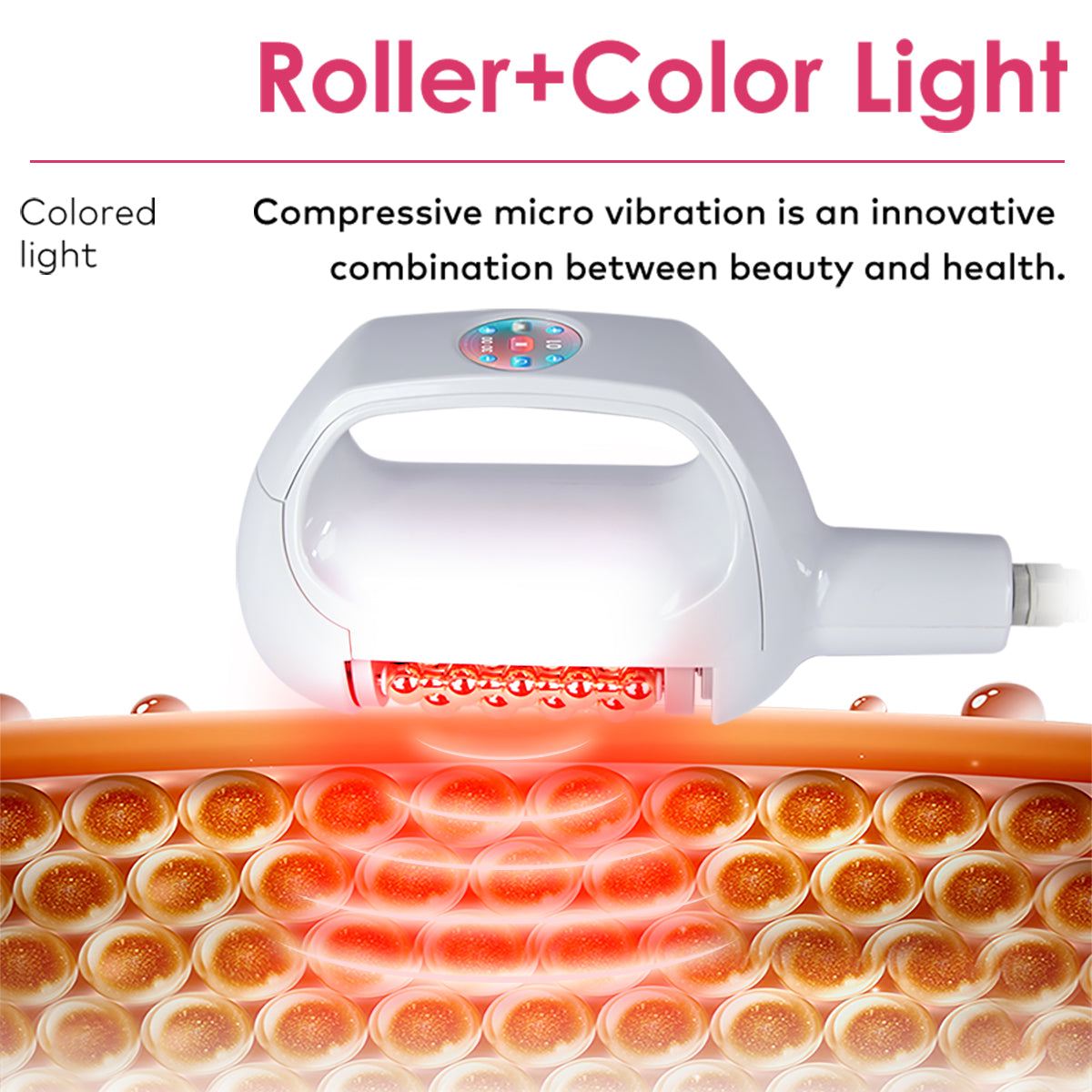 Máy con lăn cầu SQ160B hai đầu thao tác với nén xoay 360° & rung vi mô cho mặt và cơ thể