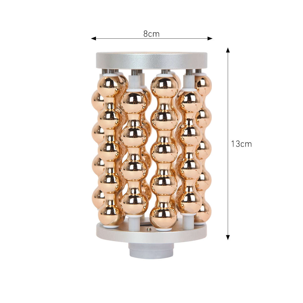 Máy con lăn cầu SQ160B hai đầu thao tác với nén xoay 360° & rung vi mô cho mặt và cơ thể