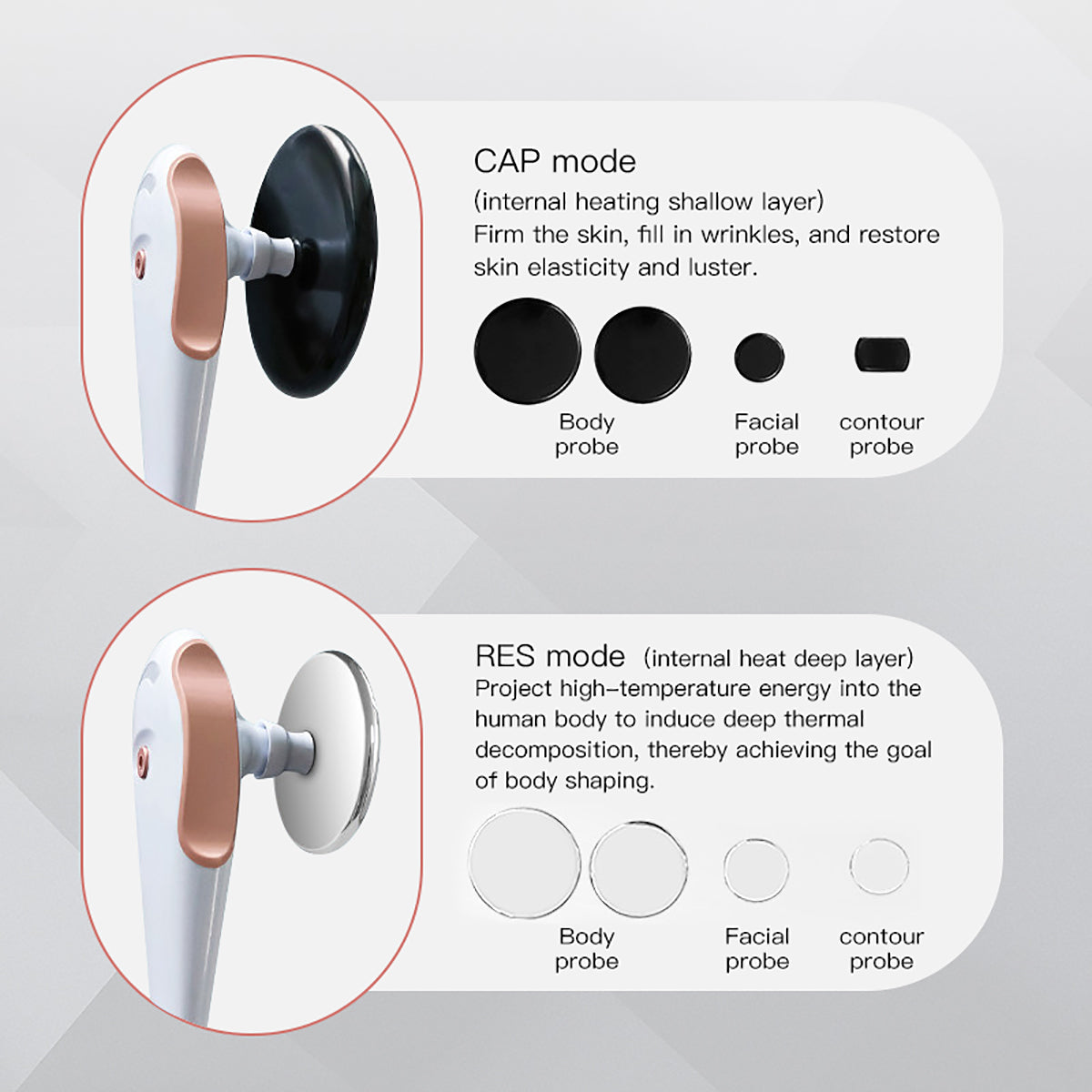 Thiết bị làm đẹp RF 448 kHz SQ185 với đầu CAP & RES