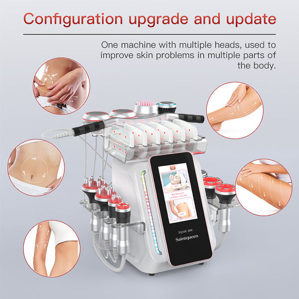 Máy cavitation siêu âm 80K & RF SQ166 Ultra 13 trong 1 với tấm laser