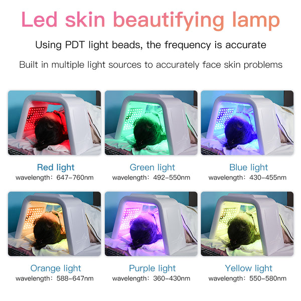 Máy ánh sáng LED PDT SQ75 với 170 LED, 7 màu & phun sương nano siêu âm