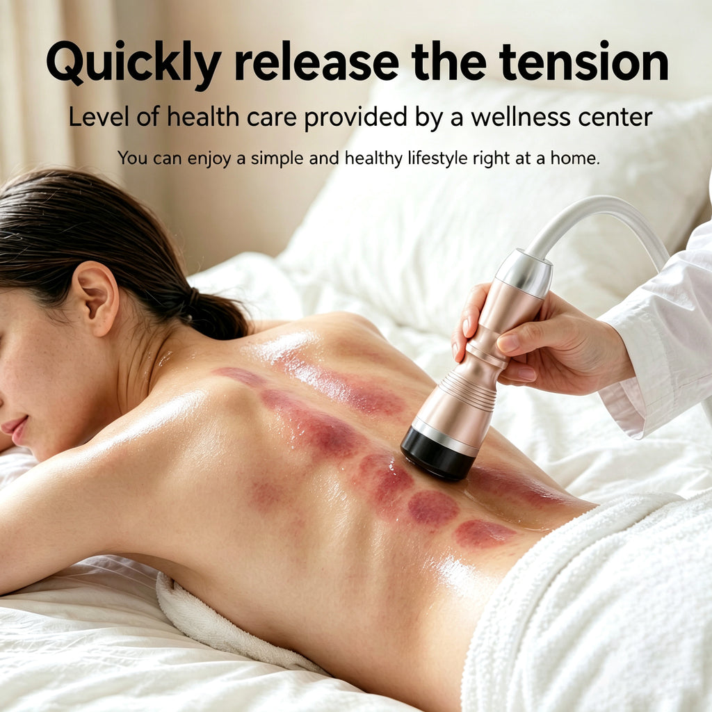 Thiết bị massage cơ thể hút chân không & làm ấm SQ68 với 4 đầu