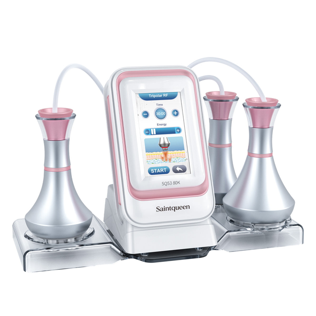 Máy cavitation 80K SQ53 Basic 3 trong 1 với RF 3 cực & 4 cực cho mặt và cơ thể