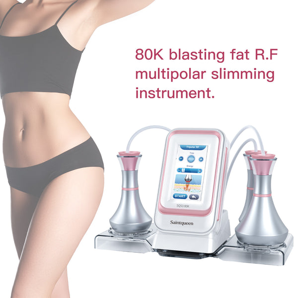 Máy cavitation 80K SQ53 Basic 3 trong 1 với RF 3 cực & 4 cực cho mặt và cơ thể