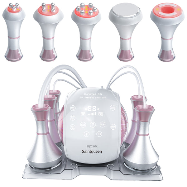 Máy cavitation siêu âm 80K SQ52 Pro 5 trong 1 với RF đa cực & massage chân không