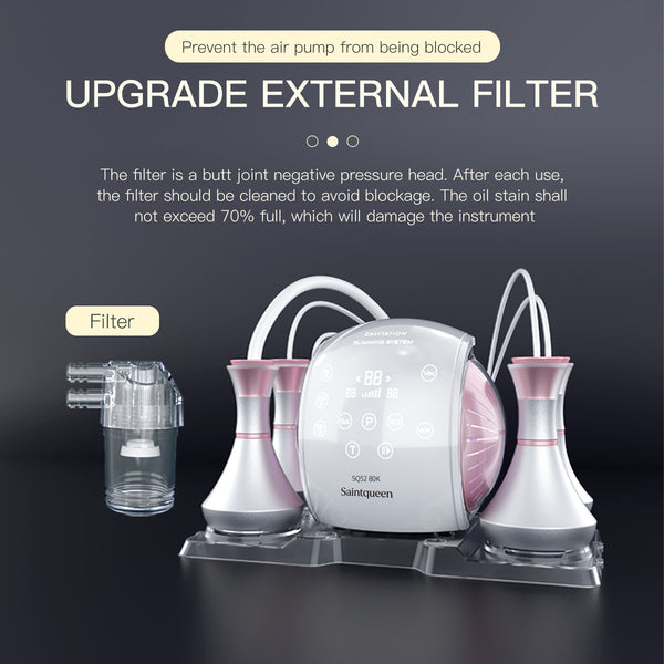 Máy cavitation siêu âm 80K SQ52 Pro 5 trong 1 với RF đa cực & massage chân không