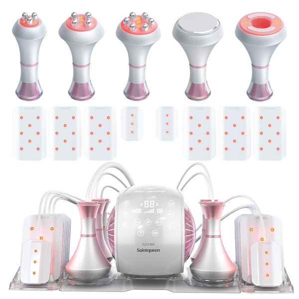 Máy cavitation 80K SQ52 Pro 6 trong 1 với RF đa cực, chân không & laser lipo