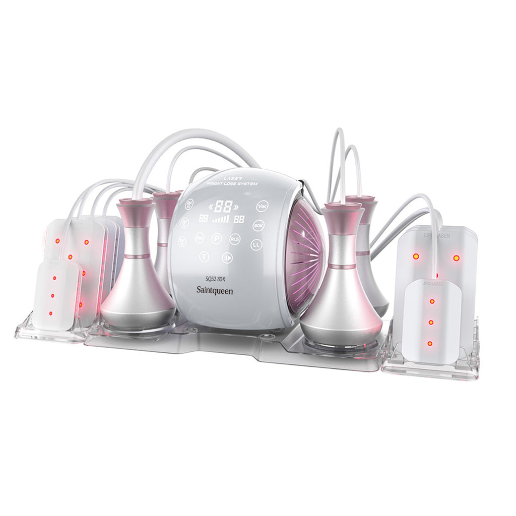 Máy cavitation 80K SQ52 Pro 6 trong 1 với RF đa cực, chân không & laser lipo