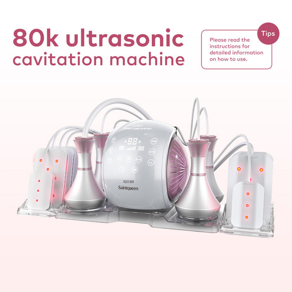 Máy cavitation 80K SQ52 Pro 6 trong 1 với RF đa cực, chân không & laser lipo