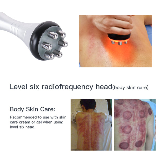 Máy cavitation 40K SQ47B Pro 6 trong 1 với RF đa cực, chân không, EMS & laser