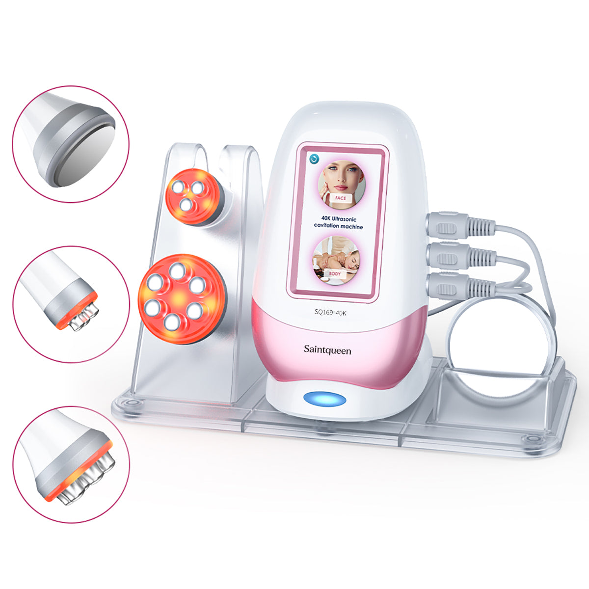 Máy cavitation 40K SQ169 Basic 3 trong 1 với RF 3 cực & 6 cực cho mặt và cơ thể Hình sản phẩm chính