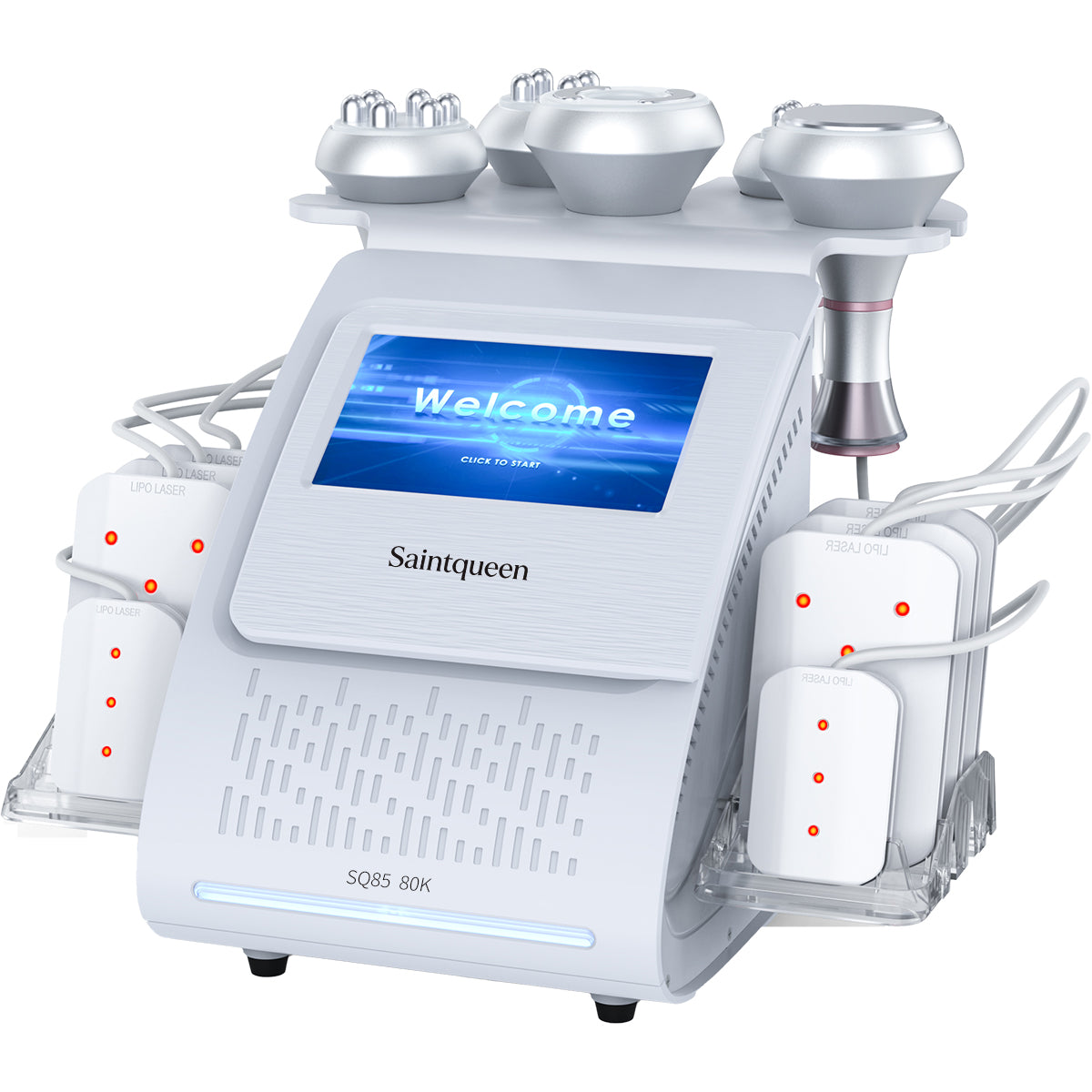 Máy cavitation siêu âm 80K & RF SQ85C Pro 6 trong 1 với tấm laser