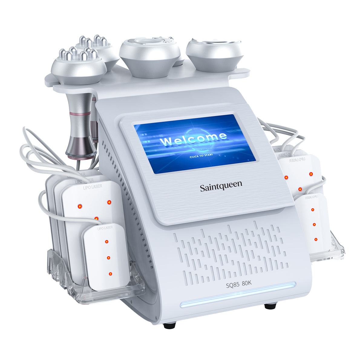 Máy cavitation siêu âm 80K & RF SQ85C Pro 6 trong 1 với tấm laser