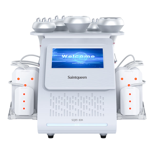 Máy cavitation siêu âm 80K & RF SQ85C Pro 6 trong 1 với tấm laser