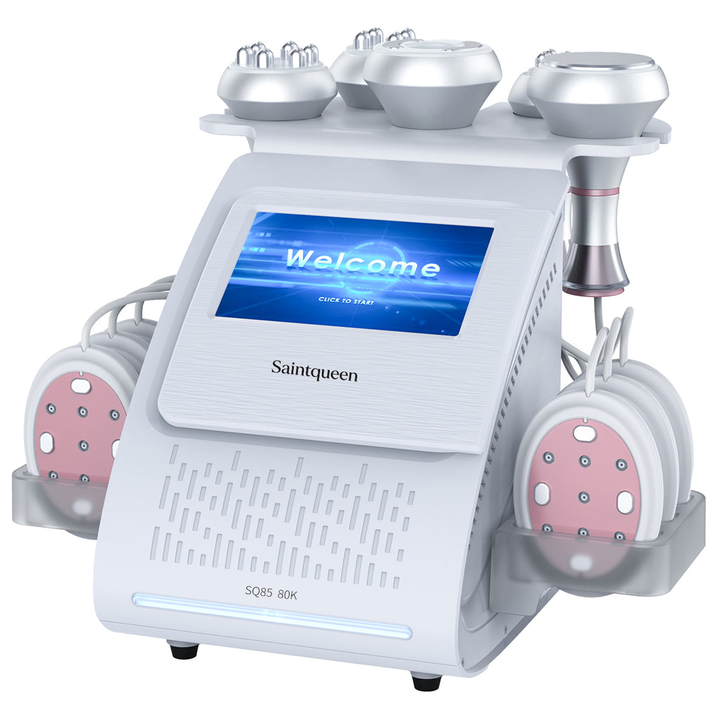Máy cavitation siêu âm 80K & RF SQ85B Pro 6 trong 1 với tấm laser + vi dòng