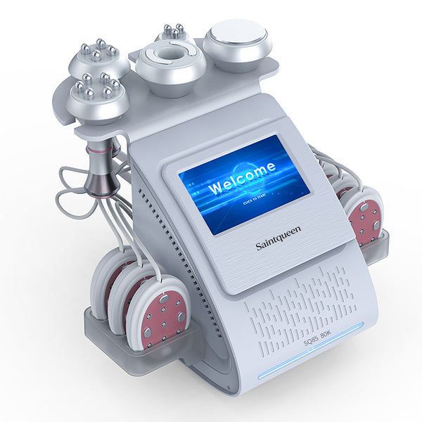 Máy cavitation siêu âm 80K & RF SQ85B Pro 6 trong 1 với tấm laser + vi dòng