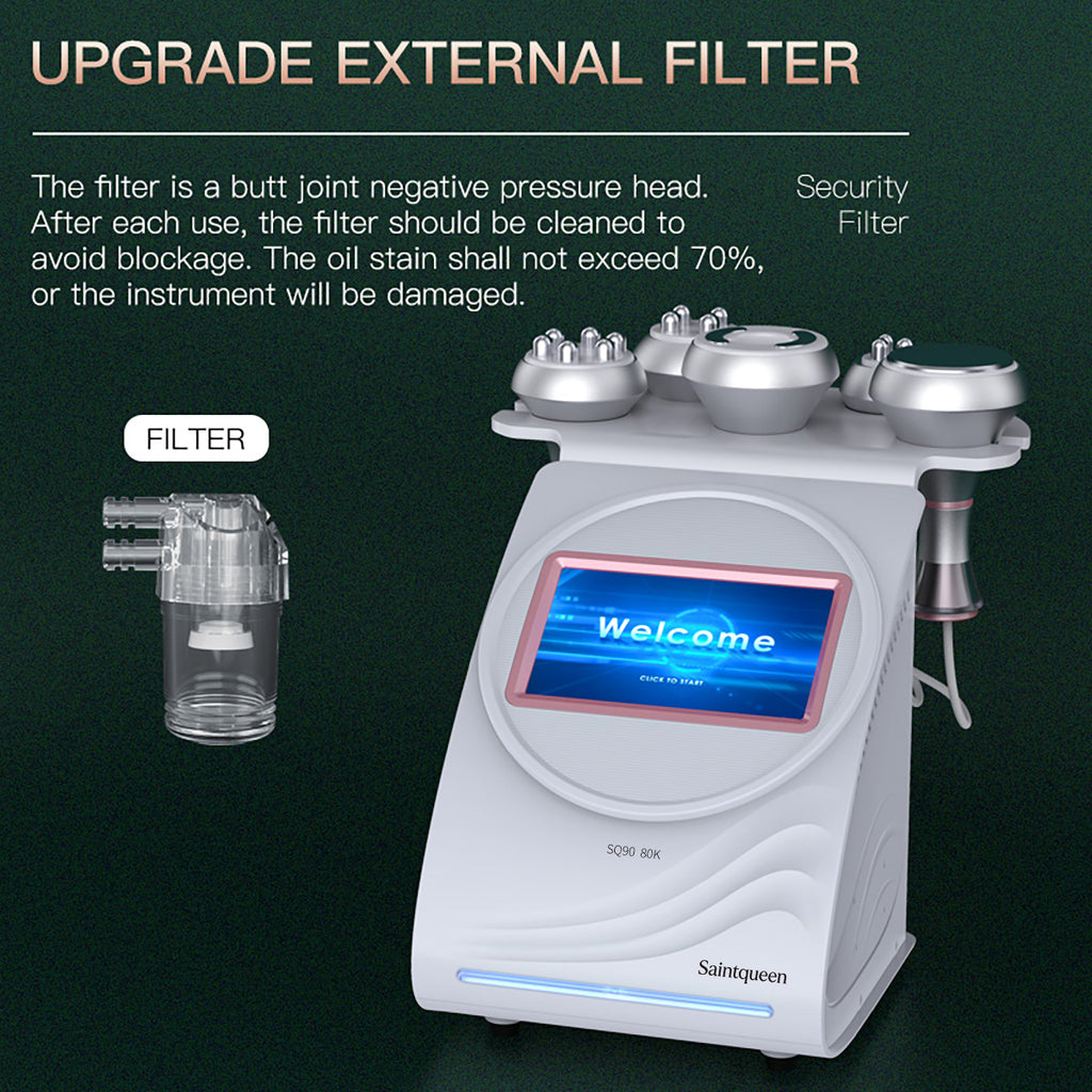 Máy cavitation siêu âm 80K & RF SQ90A Pro 5 trong 1