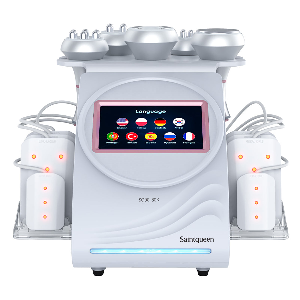 Máy cavitation siêu âm 80K & RF SQ90C Pro 6 trong 1 với tấm laser