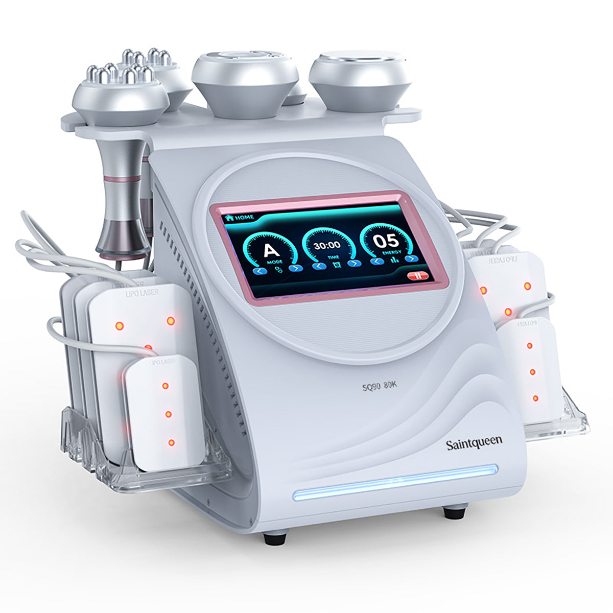 Máy cavitation siêu âm 80K & RF SQ90C Pro 6 trong 1 với tấm laser