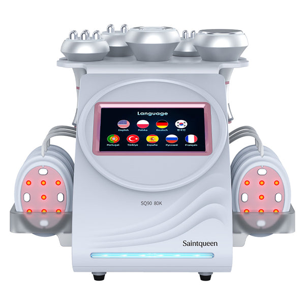 Máy cavitation siêu âm 80K & RF SQ90B Pro 6 trong 1 với tấm laser + vi dòng
