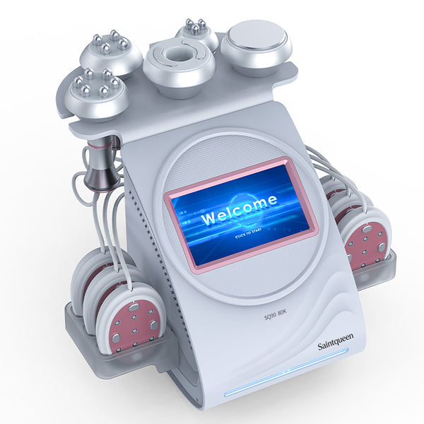 Máy cavitation siêu âm 80K & RF SQ90B Pro 6 trong 1 với tấm laser + vi dòng