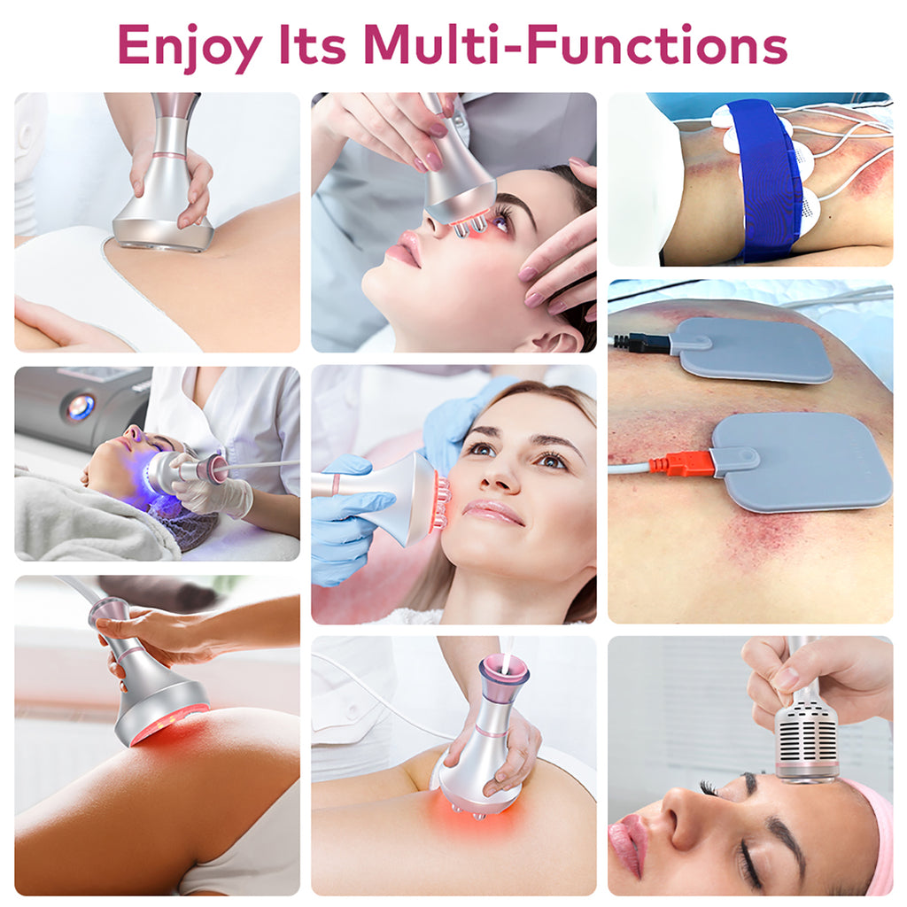 Máy cavitation siêu âm 80K & RF SQ90E Plus 9 trong 1 với tấm laser + vi dòng