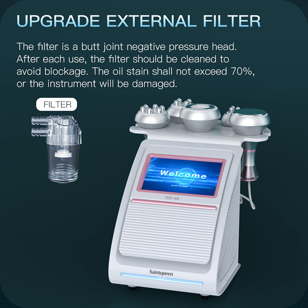 Máy cavitation siêu âm 80K & RF SQ92A Pro 5 trong 1