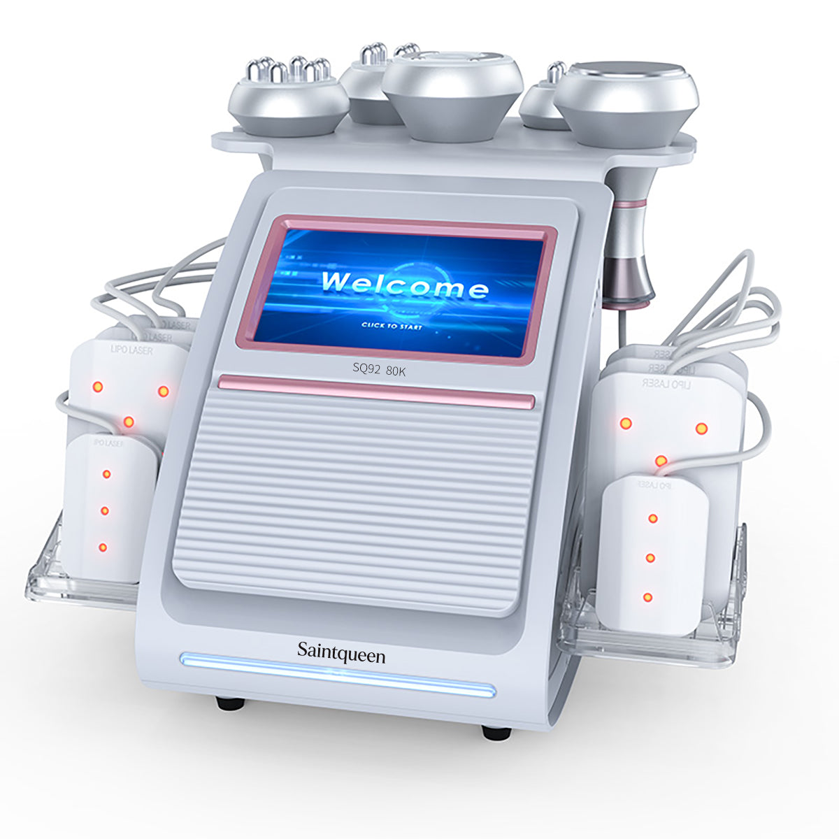 Máy cavitation siêu âm 80K & RF SQ92C Pro 6 trong 1 với tấm laser