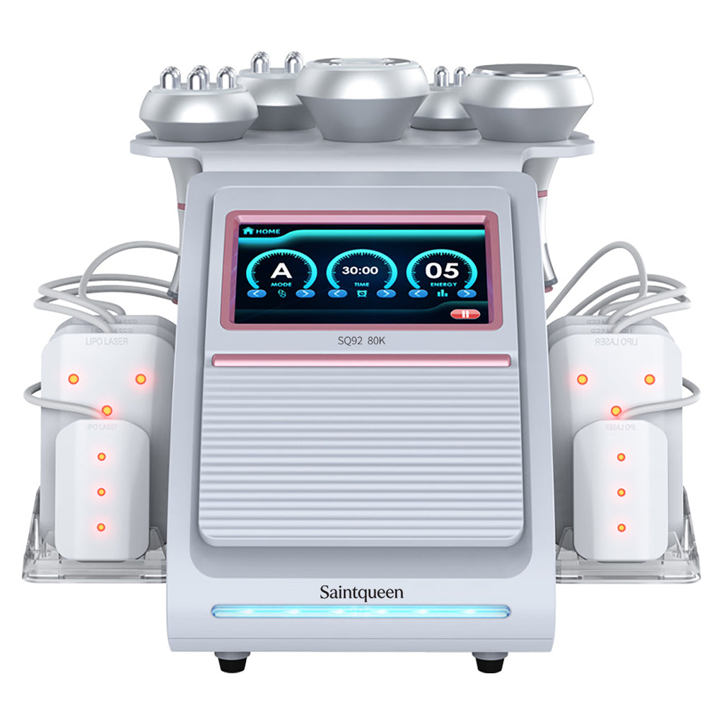 Máy cavitation siêu âm 80K & RF SQ92C Pro 6 trong 1 với tấm laser