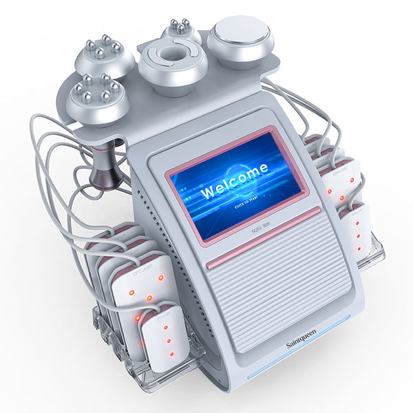 Máy cavitation siêu âm 80K & RF SQ92C Pro 6 trong 1 với tấm laser