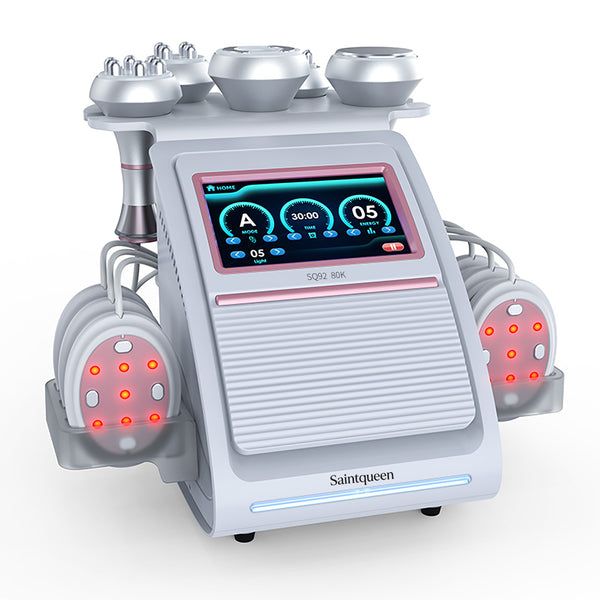 Máy cavitation siêu âm 80K & RF SQ92B Pro 6 trong 1 với tấm laser + vi dòng