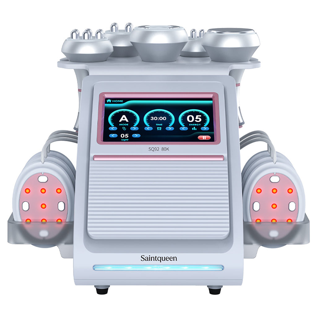 Máy cavitation siêu âm 80K & RF SQ92B Pro 6 trong 1 với tấm laser + vi dòng