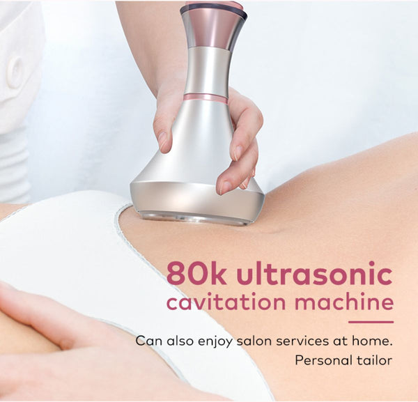 Máy cavitation 80K SQ121B Pro 6 trong 1 với RF, tấm laser/EMS vi dòng & massage chân không