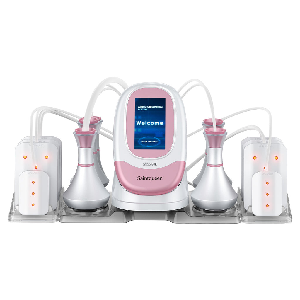 Máy cavitation 80K SQ95C Pro 6 trong 1 với RF đa cực, chân không & laser lipo