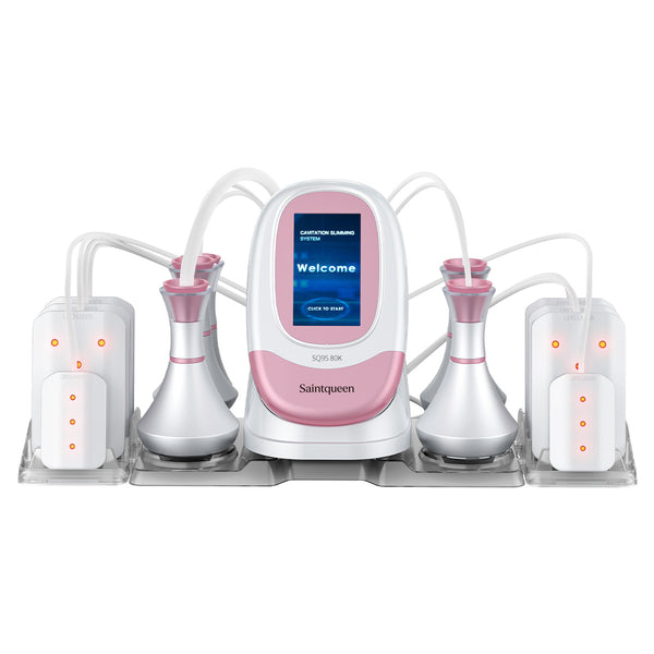 Máy cavitation 80K SQ95C Pro 6 trong 1 với RF đa cực, chân không & laser lipo