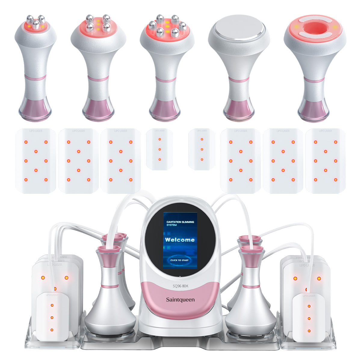 Máy cavitation 80K SQ96 Pro 6 trong 1 với tấm laser