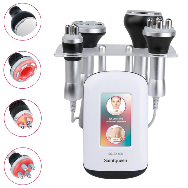 Máy cavitation siêu âm 80K SQ152 Basic 4 trong 1 với RF chân không cho mặt & cơ thể